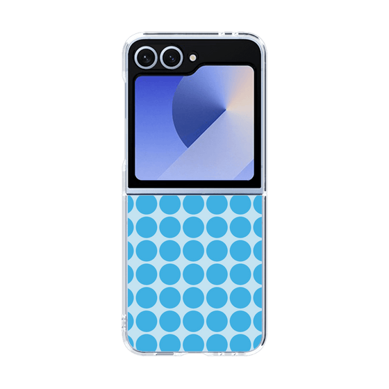 クリアケース［ Big Dot - Blue ］