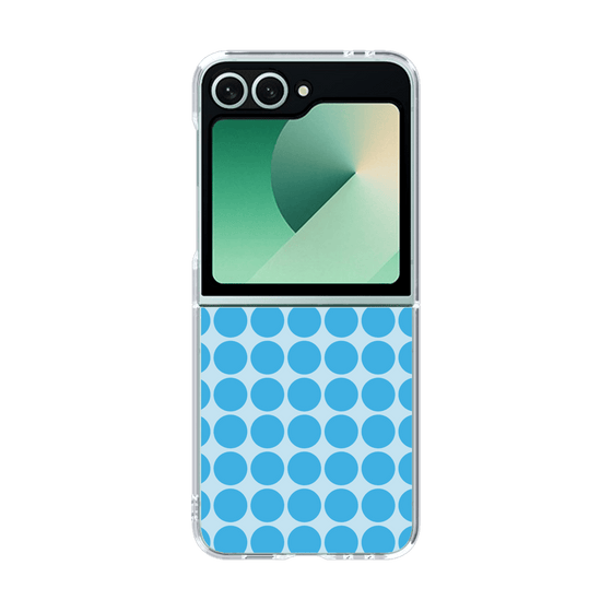 クリアケース［ Big Dot - Blue ］