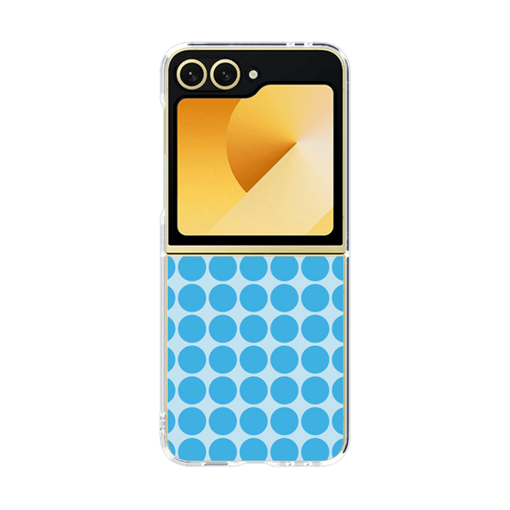 クリアケース［ Big Dot - Blue ］