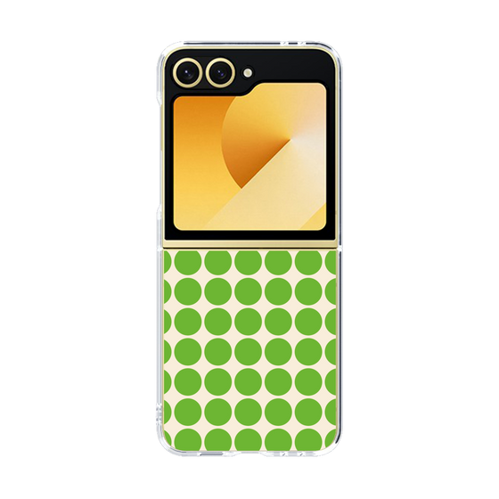 クリアケース［ Big Dot - Green ］