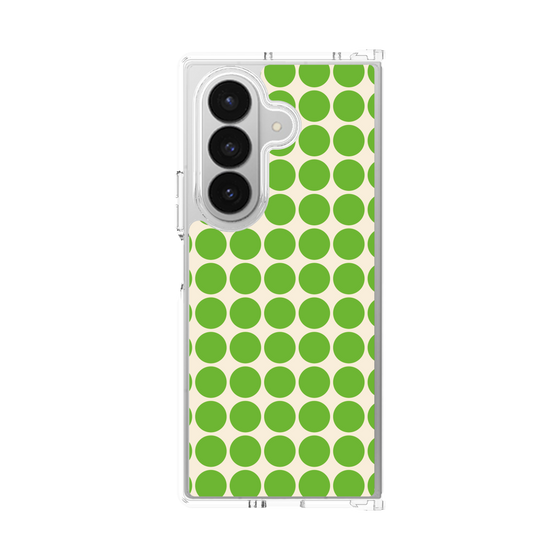 クリアケース［ Big Dot - Green ］