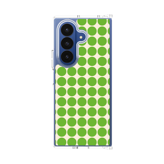 クリアケース［ Big Dot - Green ］