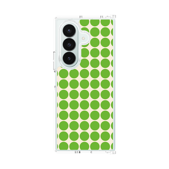 クリアケース［ Big Dot - Green ］