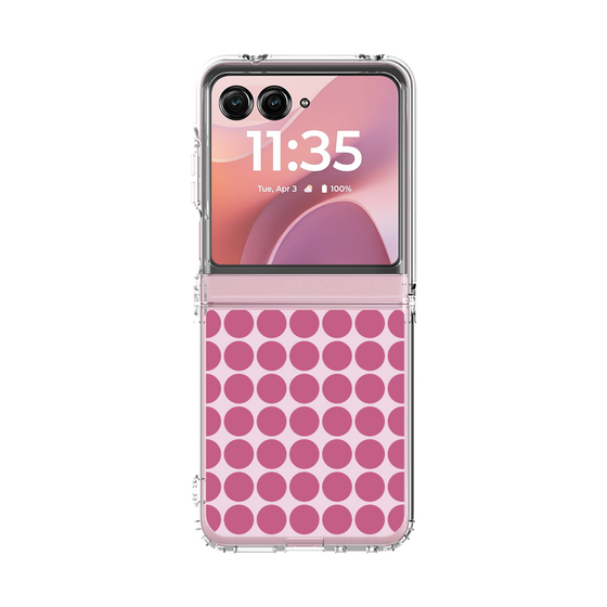 クリアケース［ Big Dot - Pink ］