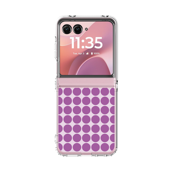 クリアケース［ Big Dot - Purple ］