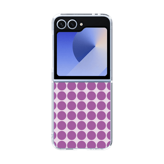 クリアケース［ Big Dot - Purple ］