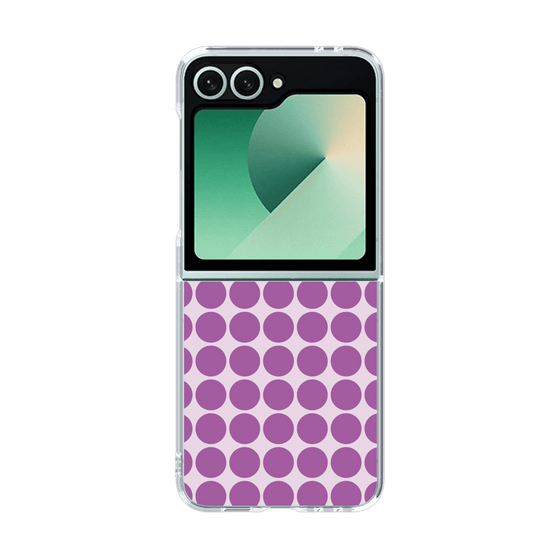 クリアケース［ Big Dot - Purple ］