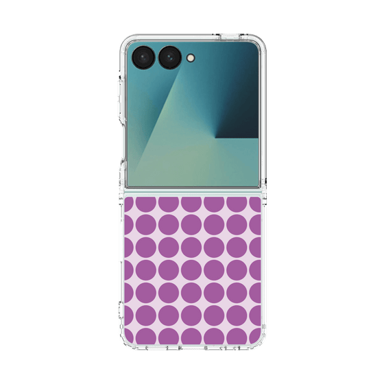 クリアケース［ Big Dot - Purple ］