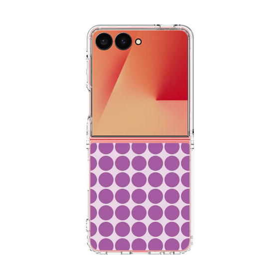 クリアケース［ Big Dot - Purple ］