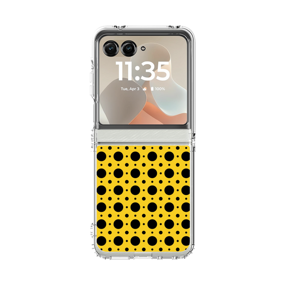 クリアケース［ Shower Dot - Yellow ］