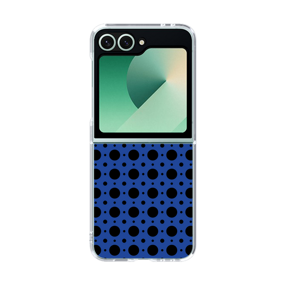 クリアケース［ Shower Dot - Blue ］