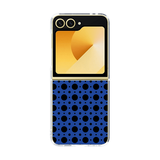 クリアケース［ Shower Dot - Blue ］