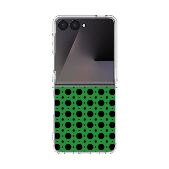 クリアケース［ Shower Dot - Green ］