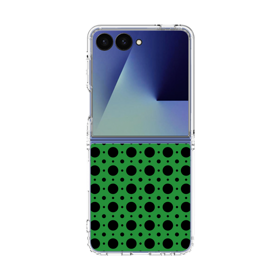 クリアケース［ Shower Dot - Green ］