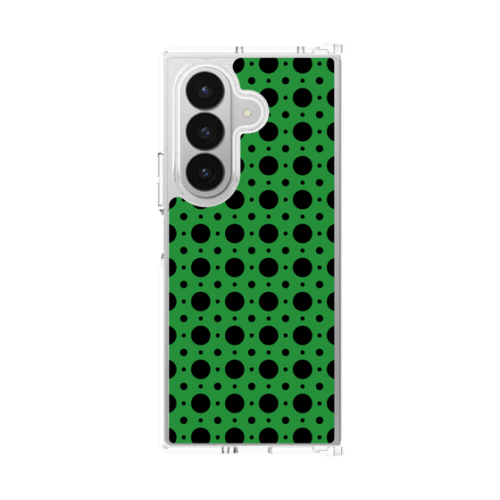 クリアケース［ Shower Dot - Green ］