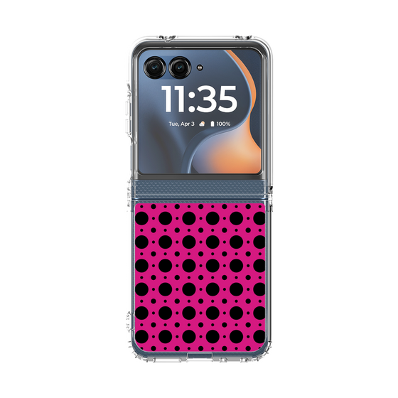 クリアケース［ Shower Dot - Pink ］