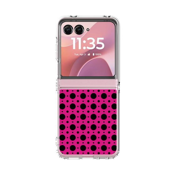 クリアケース［ Shower Dot - Pink ］