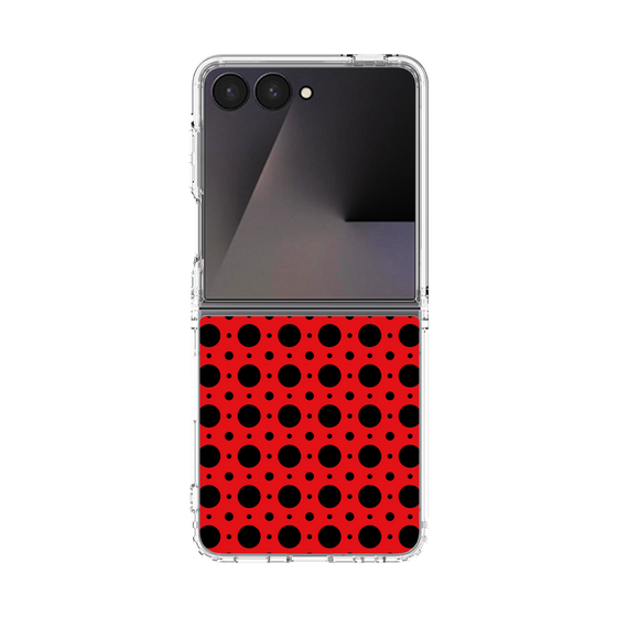 クリアケース［ Shower Dot - Red ］
