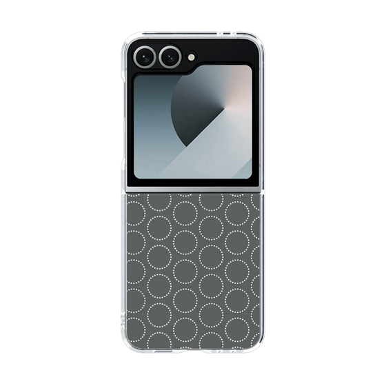 クリアケース［ Dot Circle - Gray ］