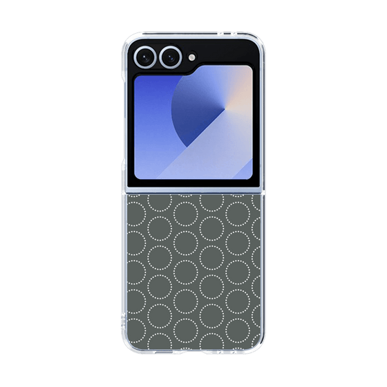 クリアケース［ Dot Circle - Gray ］
