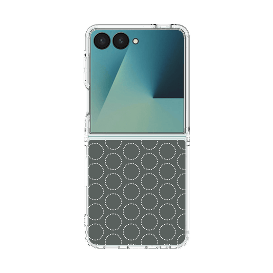 クリアケース［ Dot Circle - Gray ］