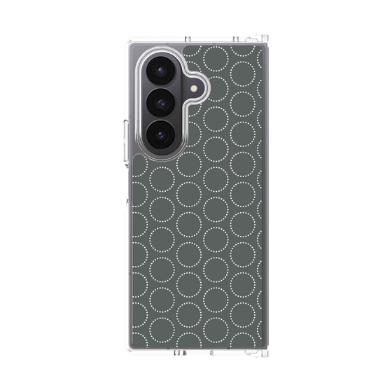 クリアケース［ Dot Circle - Gray ］