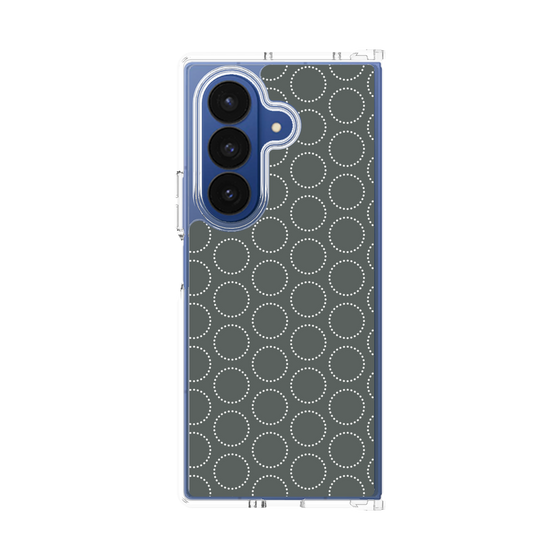 クリアケース［ Dot Circle - Gray ］