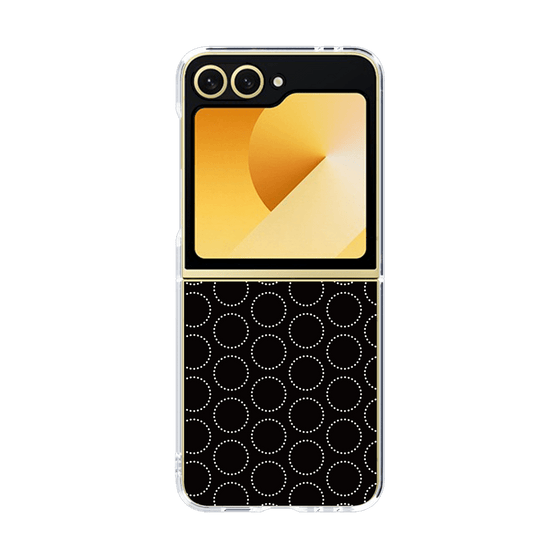 クリアケース［ Dot Circle - Black ］