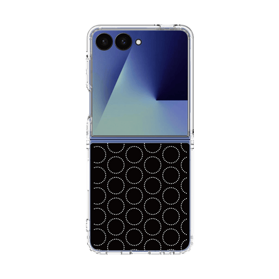 クリアケース［ Dot Circle - Black ］