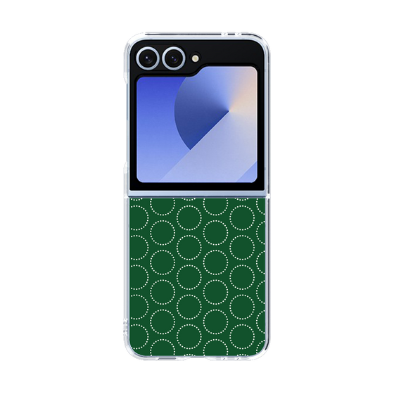 クリアケース［ Dot Circle - Green ］