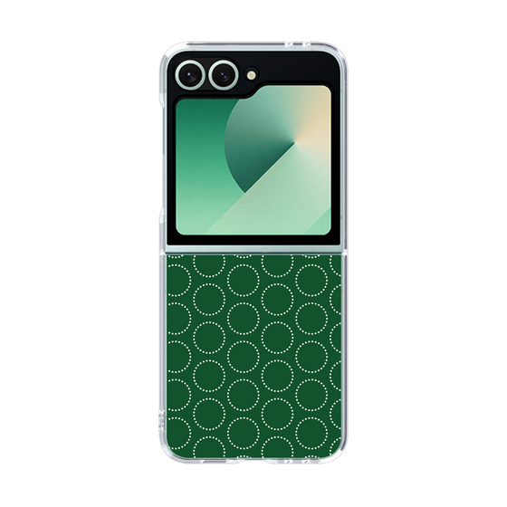 クリアケース［ Dot Circle - Green ］
