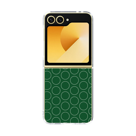 クリアケース［ Dot Circle - Green ］