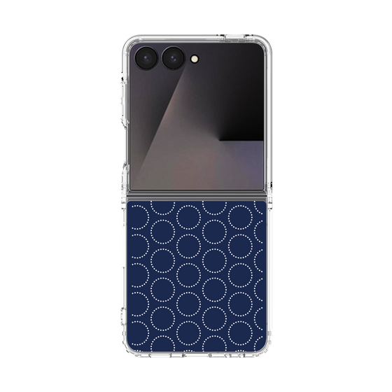 クリアケース［ Dot Circle - Navy ］