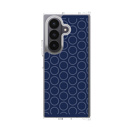 クリアケース［ Dot Circle - Navy ］