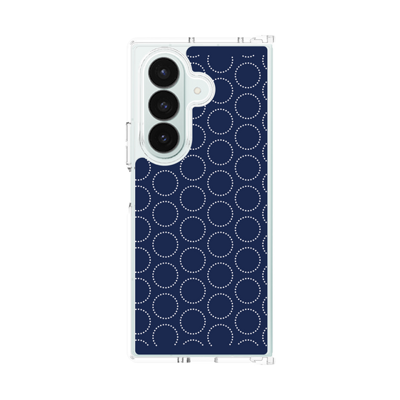 クリアケース［ Dot Circle - Navy ］