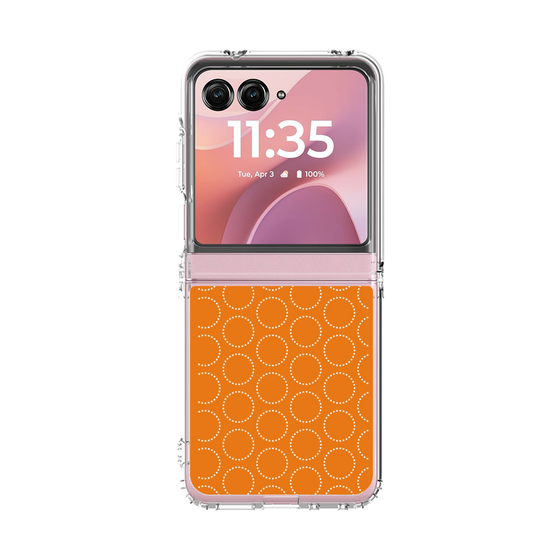 クリアケース［ Dot Circle - Orange ］