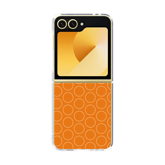 クリアケース［ Dot Circle - Orange ］