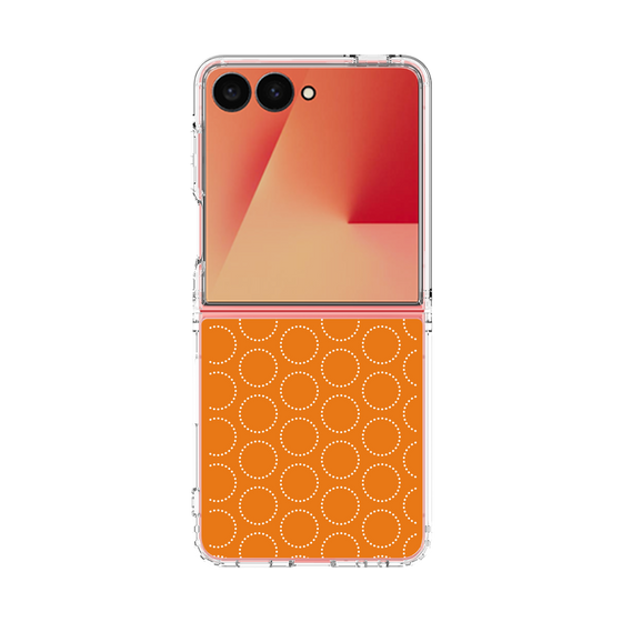 クリアケース［ Dot Circle - Orange ］