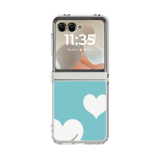 クリアケース［ Two Hearts - Blue ］