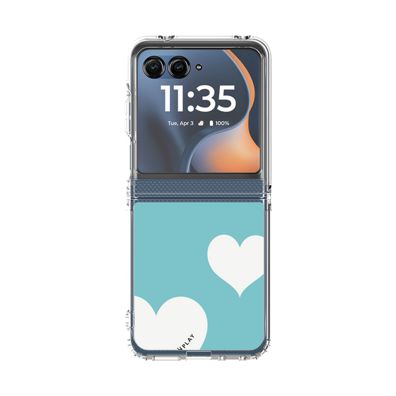 クリアケース［ Two Hearts - Blue ］