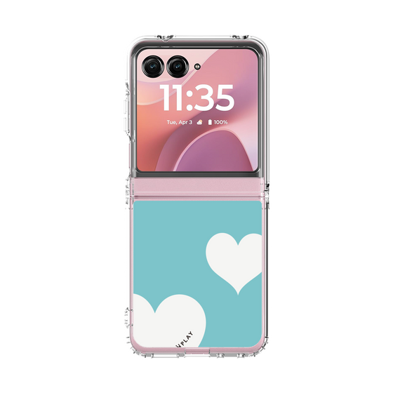 クリアケース［ Two Hearts - Blue ］