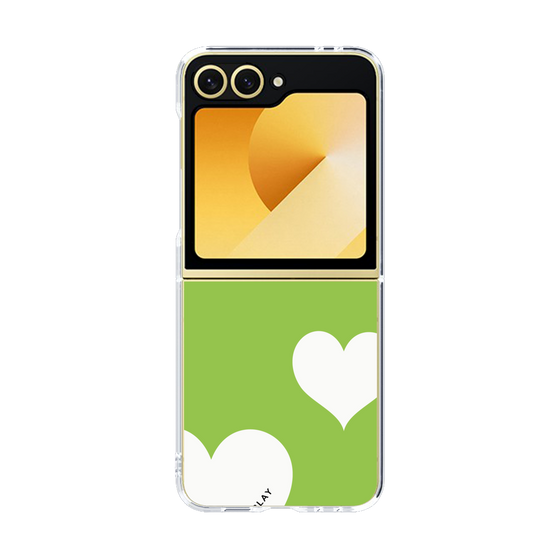 クリアケース［ Two Hearts - Green ］