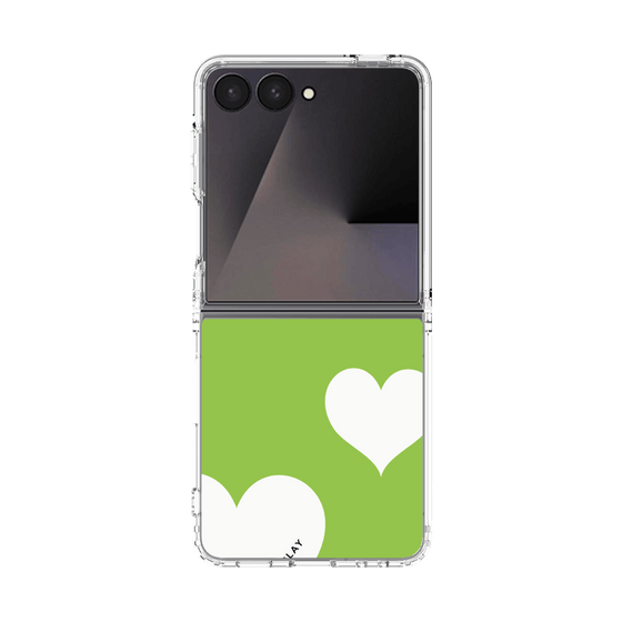 クリアケース［ Two Hearts - Green ］