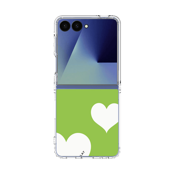 クリアケース［ Two Hearts - Green ］