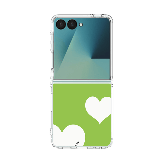 クリアケース［ Two Hearts - Green ］