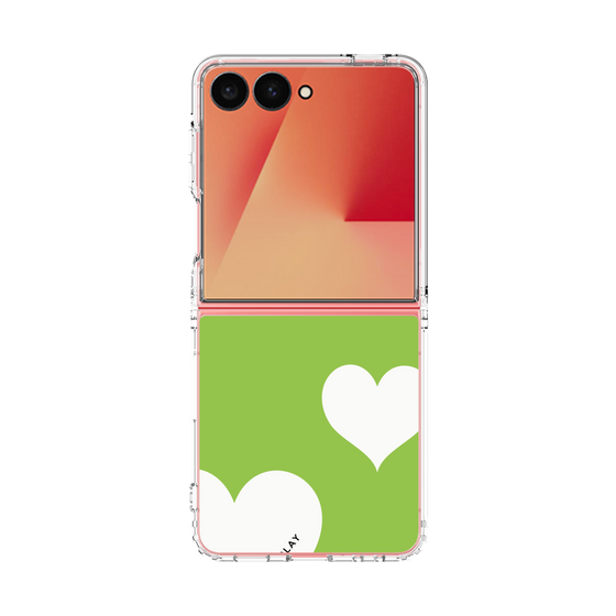 クリアケース［ Two Hearts - Green ］