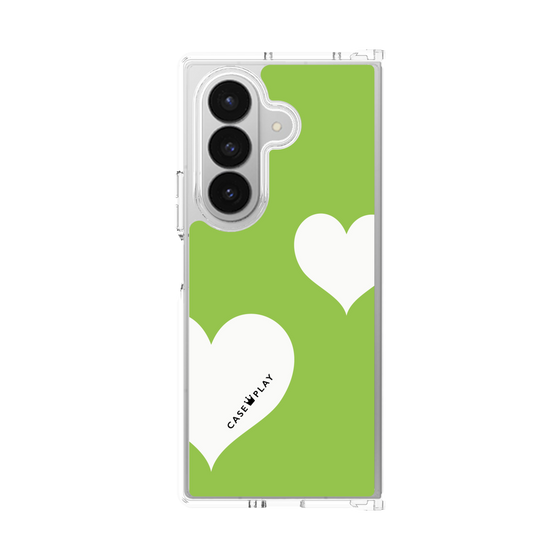 クリアケース［ Two Hearts - Green ］