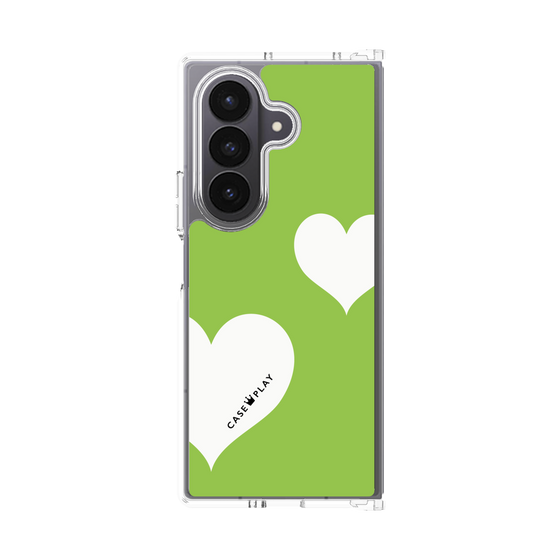 クリアケース［ Two Hearts - Green ］