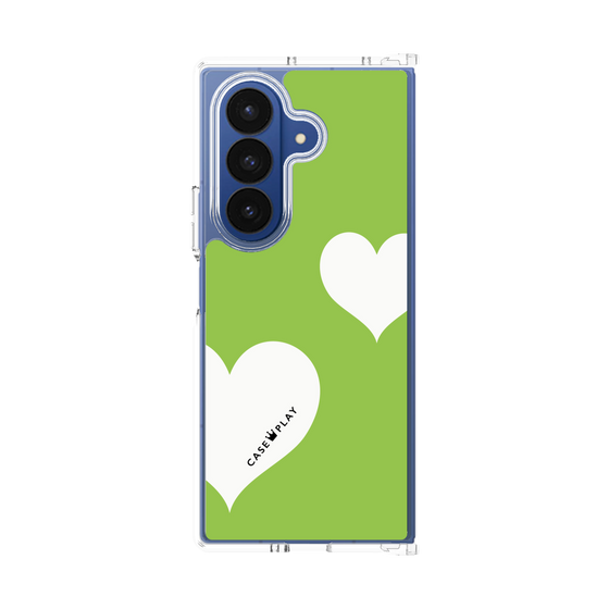 クリアケース［ Two Hearts - Green ］