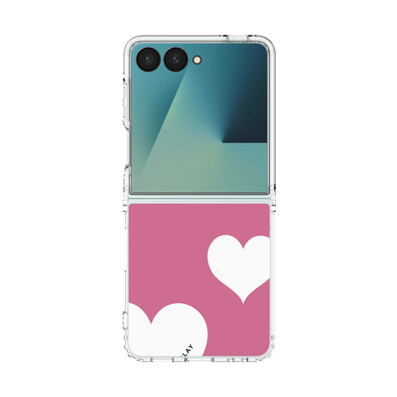 クリアケース［ Two Hearts - Pink ］